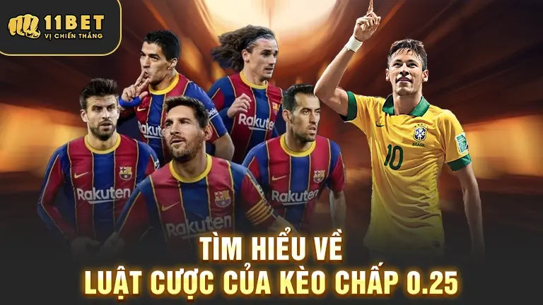 Luật cược kèo chấp 0.25