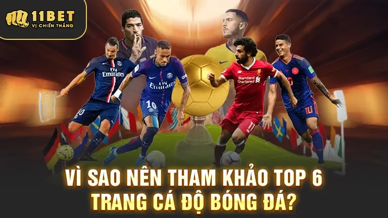 Lý do tham khảo top 6 trang cá độ bóng đá